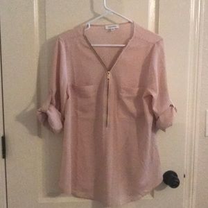 Calvin Klein light pink blouse